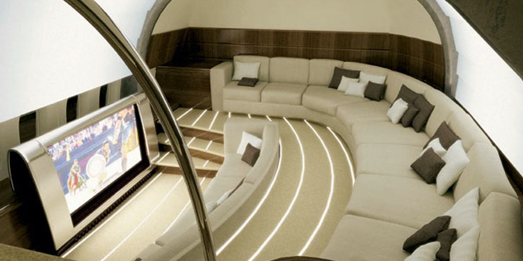 luxury private jet on a runway in Miami